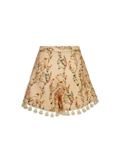 Playa Shorts Primavera Cream In Tweed With Tassels 12 Playa Shorts Primavera Cream In Tweed With Tassels -Fashion Clothing TRO0124COT051PRI01 WH03 5