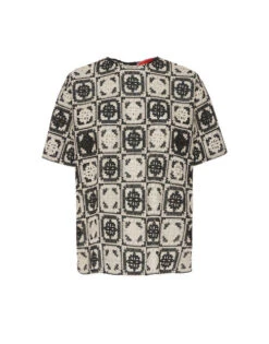 Lacey House T-Shirt Mini Tiles Black In Macramé 11 Lacey House T-Shirt Mini Tiles Black In Macramé -Fashion Clothing TSH0035JCQ077MIT01 BL01 5