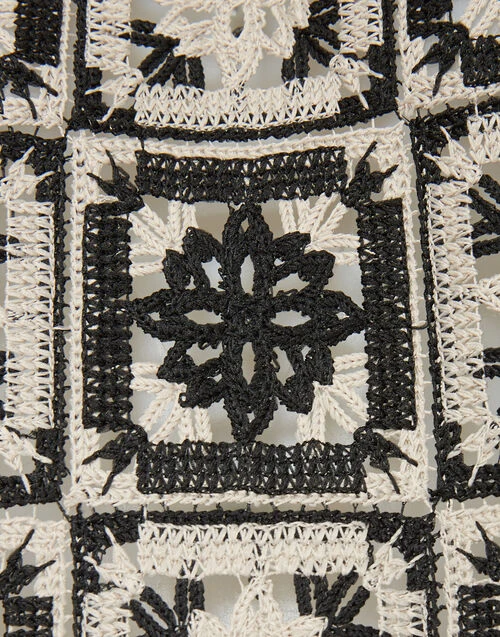 Lacey House T-Shirt Mini Tiles Black In Macramé 7 Lacey House T-Shirt Mini Tiles Black In Macramé - Image 7