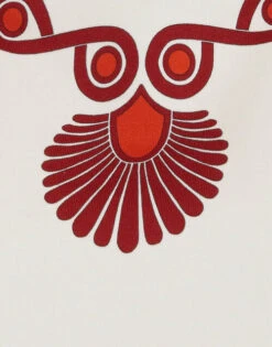 La Scala Tee Medallion Placée Cream In Heavy Jersey With Feathers -Fashion Clothing TSH0038JER040MED01 WH03 9