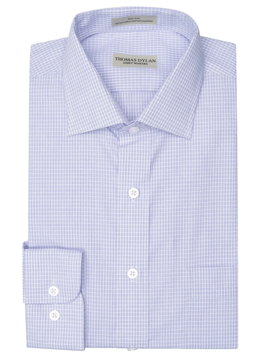 Thomas Dylan Regular Fit Stretch Dress Shirt - Violet 1 Thomas Dylan Regular Fit Stretch Dress Shirt - Violet