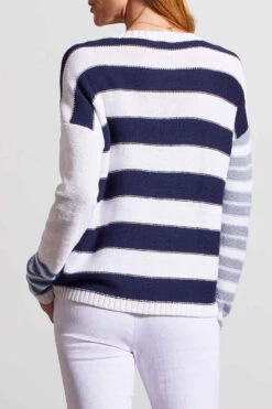 Tribal Blocked Striped Sweater -Fashion Clothing Tribal Blocked Striped Sweater JETBLUE 2 25062.1712760017