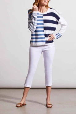 Tribal Blocked Striped Sweater -Fashion Clothing Tribal Blocked Striped Sweater JETBLUE 4 46270.1712760018