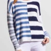 Tribal Blocked Striped Sweater