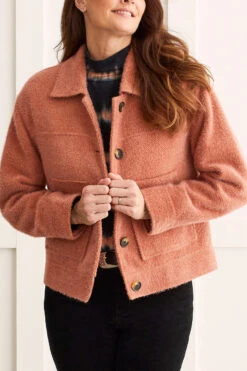 Tribal Button Front Jacket