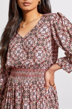 Tribal Embroidered Smocked Dress -Fashion Clothing Tribal Embroidered Smocked Dress PINKDUST 4 76751.1712762105