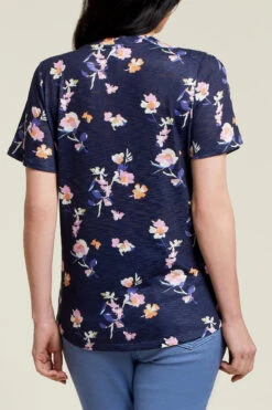 Tribal Flutter Sleeve U Neck -Fashion Clothing Tribal Flutter Sleeve U Neck DEEPBLUE 2 97230.1711651900