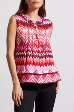 Tribal Sleeveless Blouse -Fashion Clothing Tribal Sleeveless Blouse PLUM 1 26084.1711659164