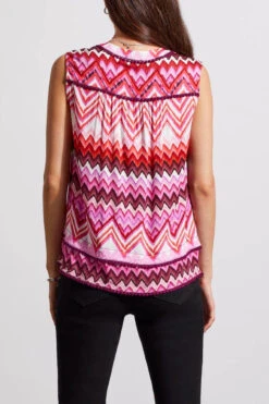 Tribal Sleeveless Blouse -Fashion Clothing Tribal Sleeveless Blouse PLUM 2 26177.1711659166
