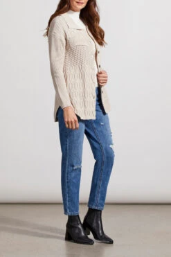 Tribal Sweater Shacket -Fashion Clothing Tribal Sweater Shacket BONE 3 62545.1710522010