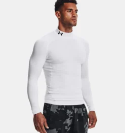 Under Armour UA® ColdGear® Compression Mock -Fashion Clothing UA ColdGear Compression Mock WHITE 2 89163.1710856412