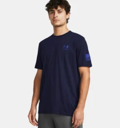 Under Armour UA® Freedom Flag Gradient T-Shirt -Fashion Clothing UA Freedom Flag Gradient T Shirt MIDNIGHT 2 73629.1711562223
