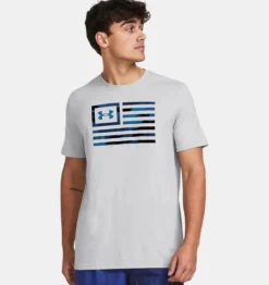 Under Armour UA® Freedom Flag Printed T-shirt -Fashion Clothing UA Freedom Flag Printed T shirt MODGRAY 2 02622.1711562172
