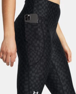 Under Armour UA® HeatGear® No-Slip Waistband Printed Ankle Leggings -Fashion Clothing UA HeatGear No Slip Waistband Printed Ankle Leggings BLACK 4 43424.1710519436