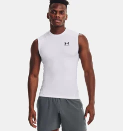 Under Armour UA® Heatgear® Sleeveless Top -Fashion Clothing UA Heatgear Sleeveless Top WHITE 2 67832.1715109803