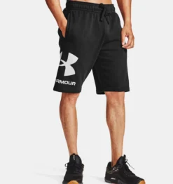 Under Armour UA® Rival Fleece Big Logo Shorts 12 Under Armour UA® Rival Fleece Big Logo Shorts -Fashion Clothing UA Rival Fleece Big Logo Shorts BLACK 2 33681.1710856629