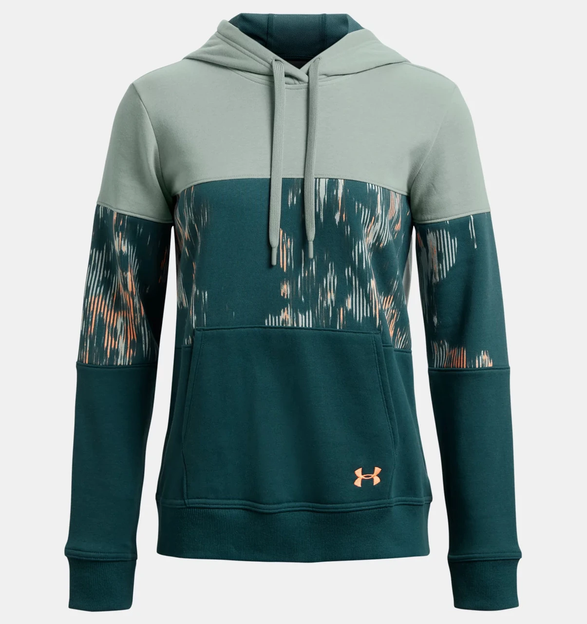 Under Armour UA® Rival Fleece Blocked Hoodie - 1365693 2 Under Armour UA® Rival Fleece Blocked Hoodie - 1365693 - Image 2