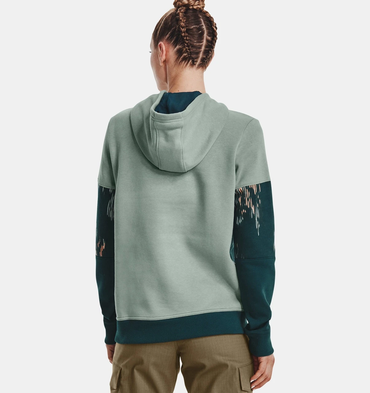 Under Armour UA® Rival Fleece Blocked Hoodie - 1365693 4 Under Armour UA® Rival Fleece Blocked Hoodie - 1365693 - Image 4