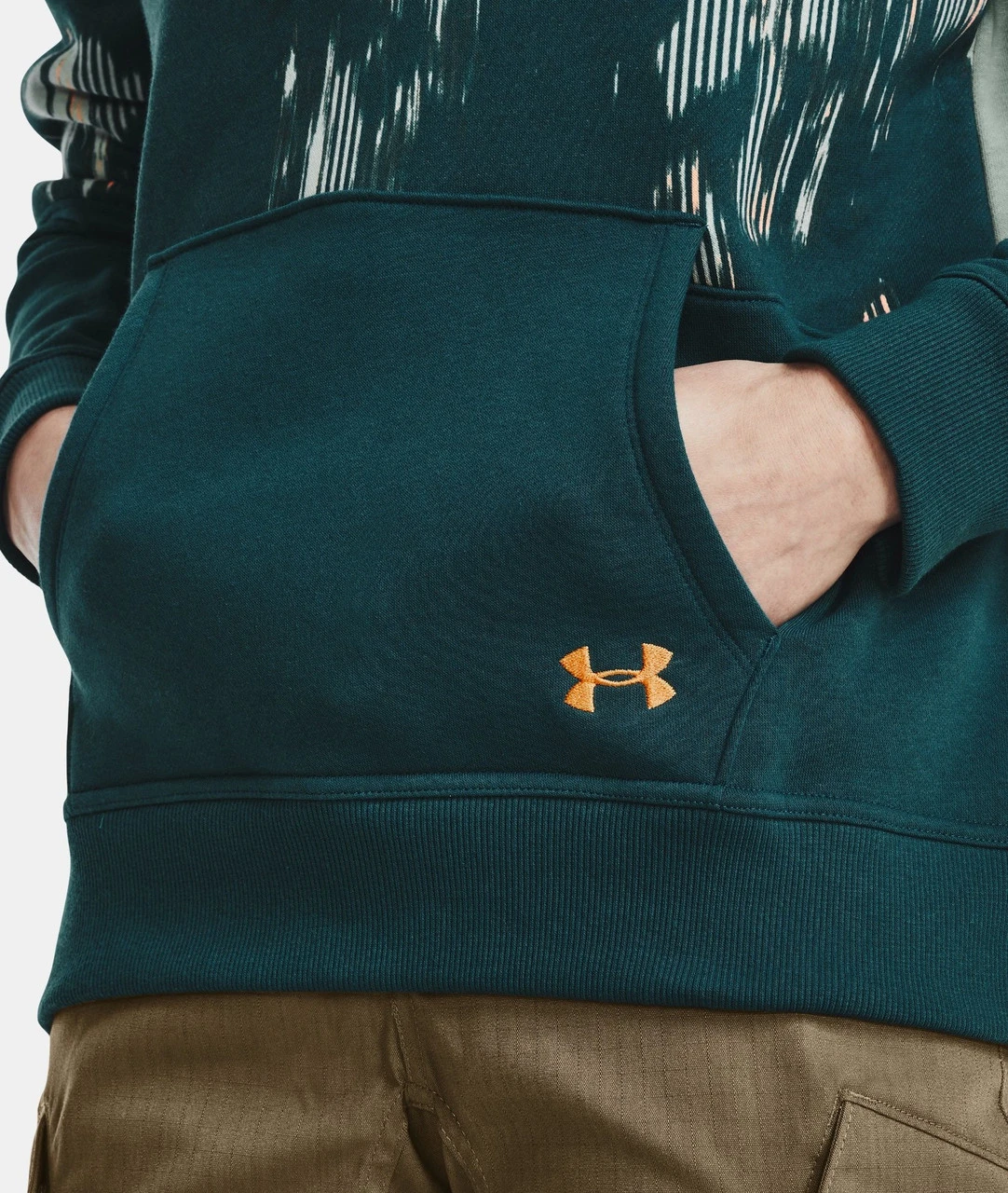 Under Armour UA® Rival Fleece Blocked Hoodie - 1365693 5 Under Armour UA® Rival Fleece Blocked Hoodie - 1365693 - Image 5