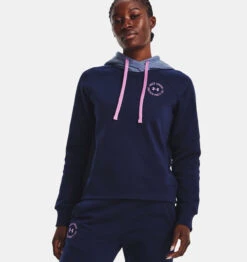 Under Armour UA® Rival Fleece Colorblock Hoodie -Fashion Clothing UA Rival Fleece Colorblock Hoodie MIDNIGHT 2 75186.1710520061