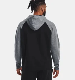 Under Armour UA® Rival Fleece Wordmark Colorblock Hoodie -Fashion Clothing UA Rival Fleece Wordmark Colorblock Hoodie BLACK 3 15955.1710856951