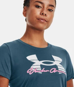 Under Armour UA® Tech™ Script Short Sleeve -Fashion Clothing UA Tech Script Short Sleeve STATICBL 4 82986.1710520412