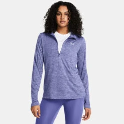 Under Armour UA® Women's Tech™ Twist ½ Zip -Fashion Clothing UA Women s Tech Twist Zip STARLIGH 2 05248.1712248608