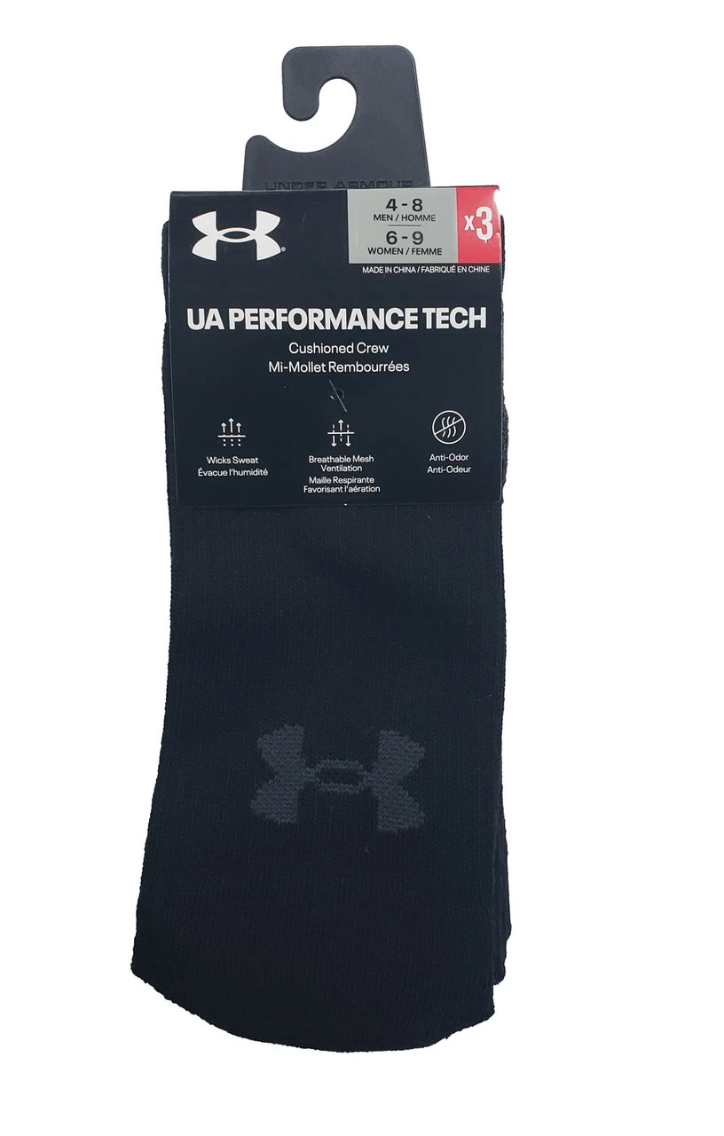 Under Armour Unisex Crew Sock 3-Pack 4 Under Armour Unisex Crew Sock 3-Pack - Image 4