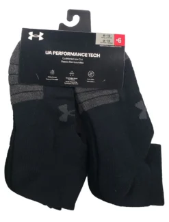 Under Armour Unisex Low Cut Sock 6-Pack 9 Under Armour Unisex Low Cut Sock 6-Pack -Fashion Clothing Under Armour Unisex Low Cut Sock 6 Pack BLACK 1 37722.1710522553
