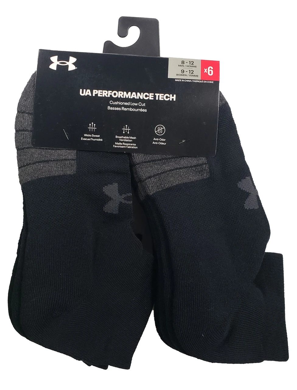 Under Armour Unisex Low Cut Sock 6-Pack 4 Under Armour Unisex Low Cut Sock 6-Pack - Image 4
