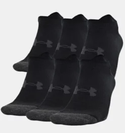 Under Armour Unisex No Show Sock 6-Pack -Fashion Clothing Under Armour Unisex No Show Sock 6 Pack BLACK 3 83197.1710523208