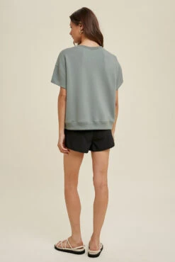 Wishlist Scuba Knit Drop Shoulder Top -Fashion Clothing Wishlist Scuba Knit Drop Shoulder Top MINT 2 46360.1715867335