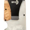 Wooden Element RFID Wallet - Pearl White