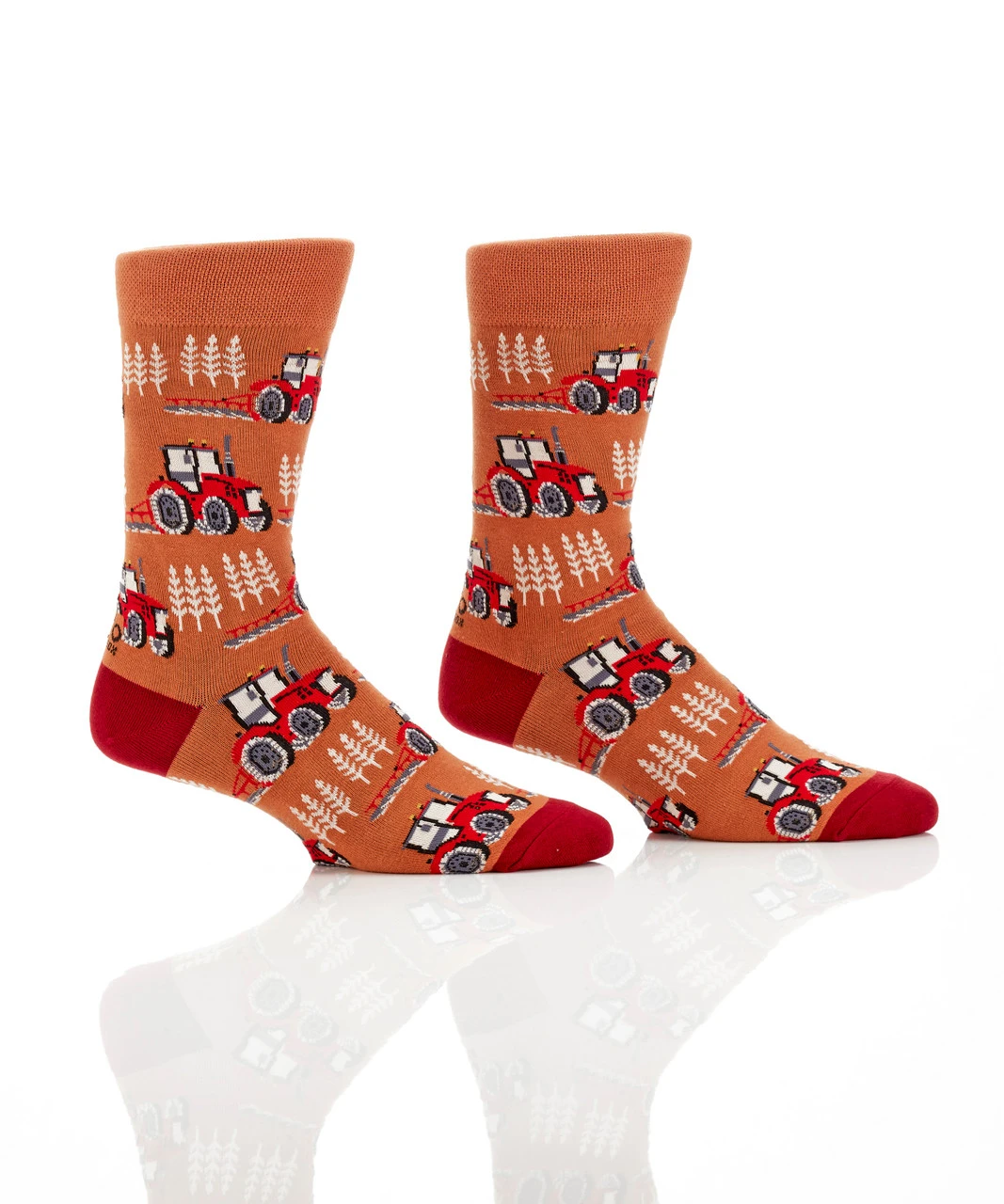 YO Sox Men's Red Tractor Socks 1 YO Sox Men's Red Tractor Socks